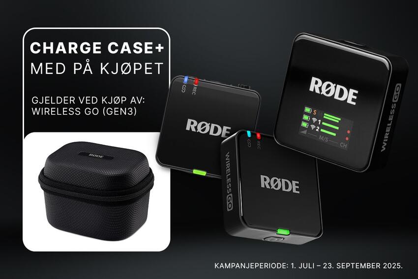 Røde Wireless GO med case på kjøpet